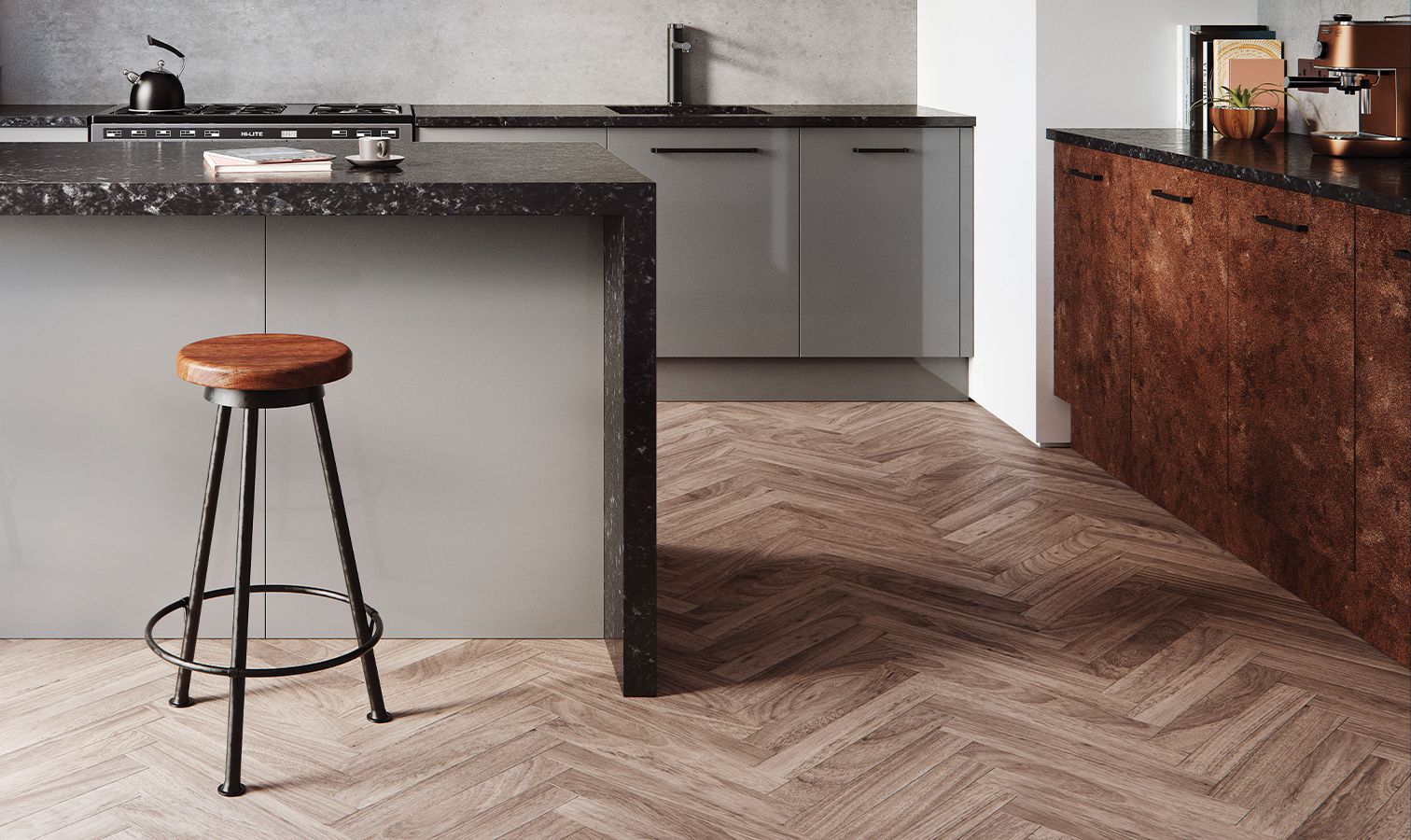 Mimas Narrow Herringbone in a room setting