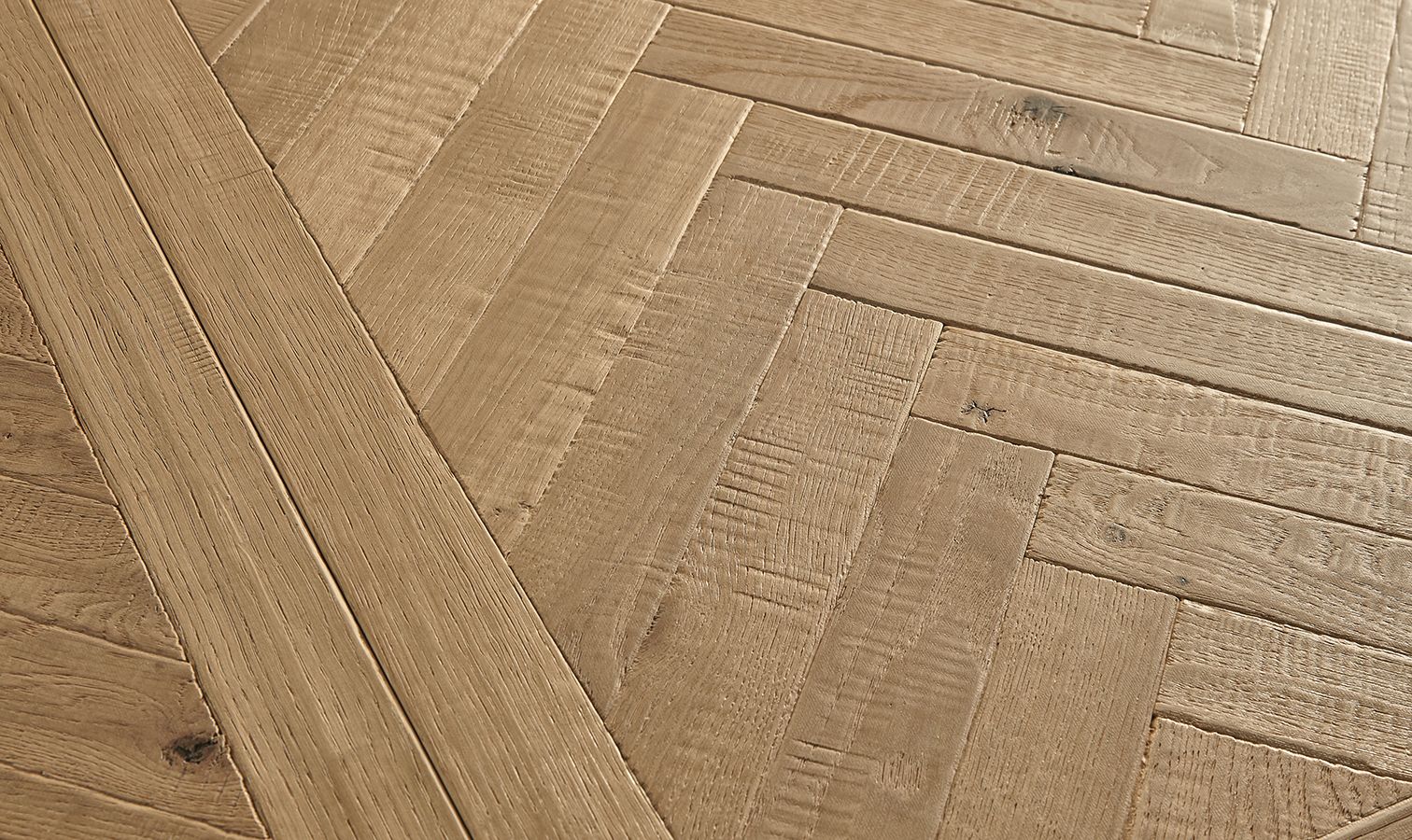Raw Cotton Framed Herringbone