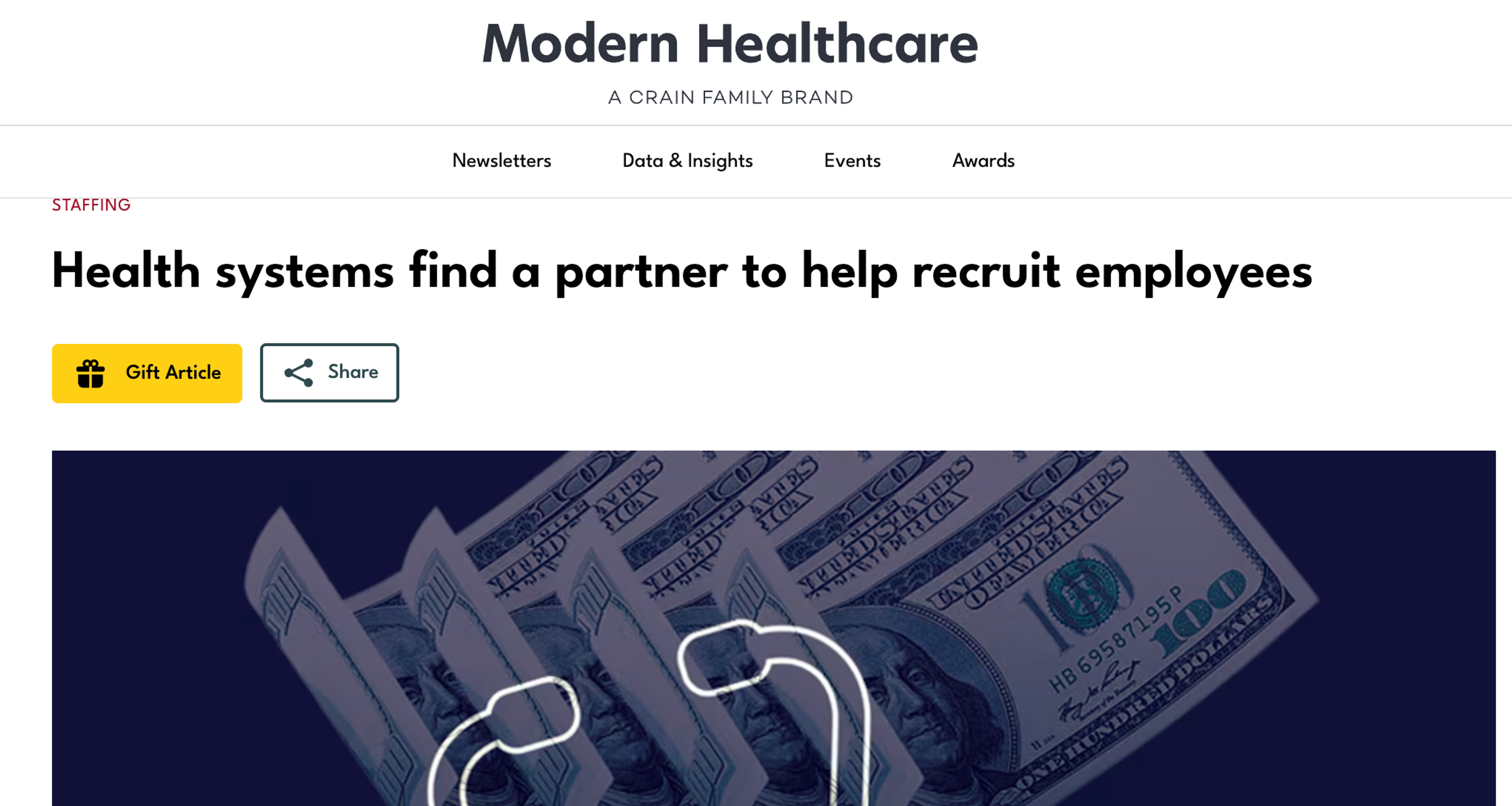 As Seen In Modern Healthcare: Health Systems Turn to Clasp to Tackle Workforce Shortages