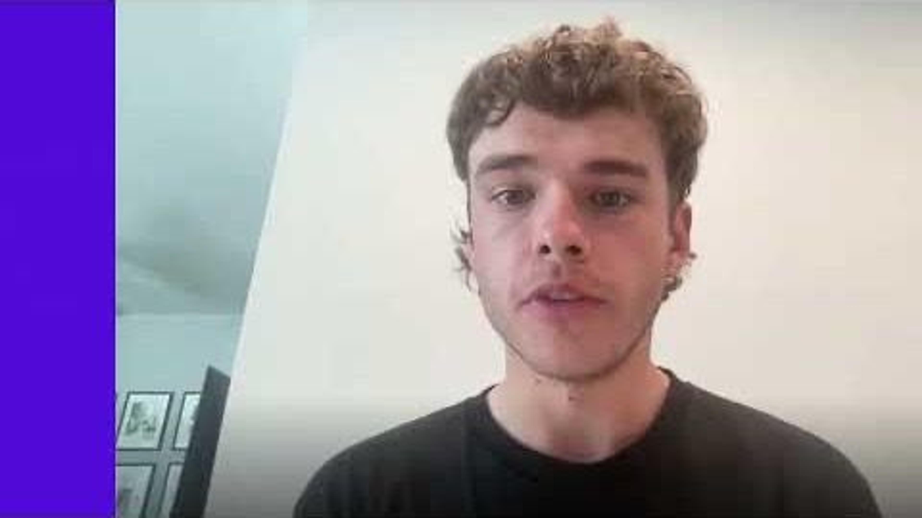 Cooper H., physical therapist, speaking to camera