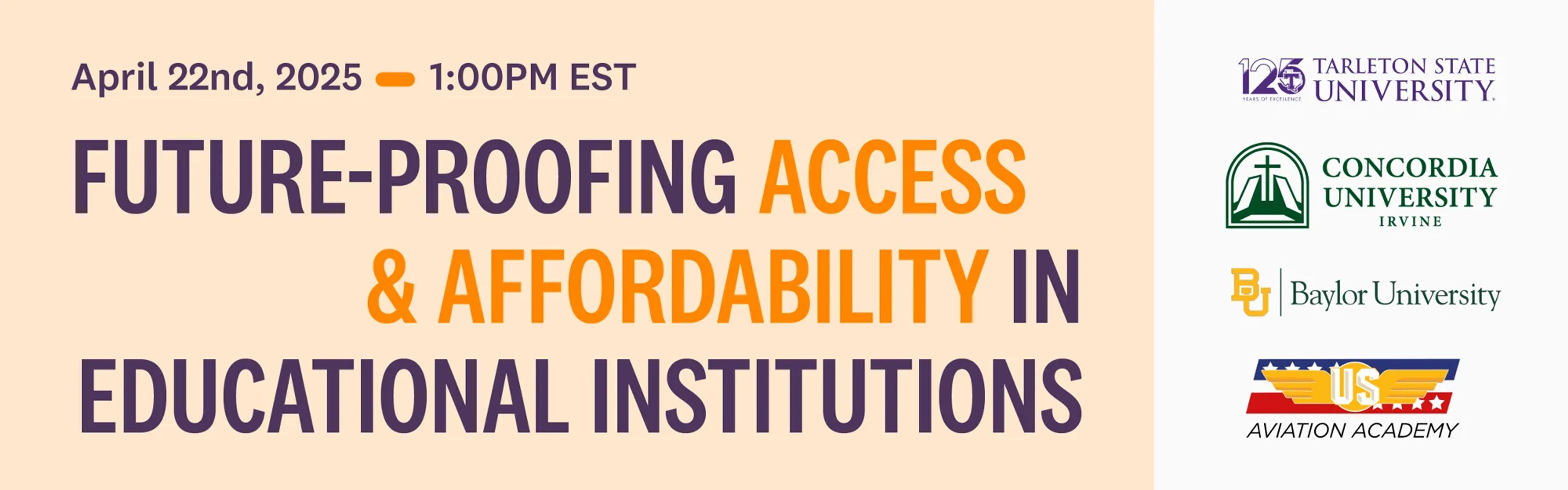 On-Demand: Future-Proofing Access and Affordability in Educational Institutions
