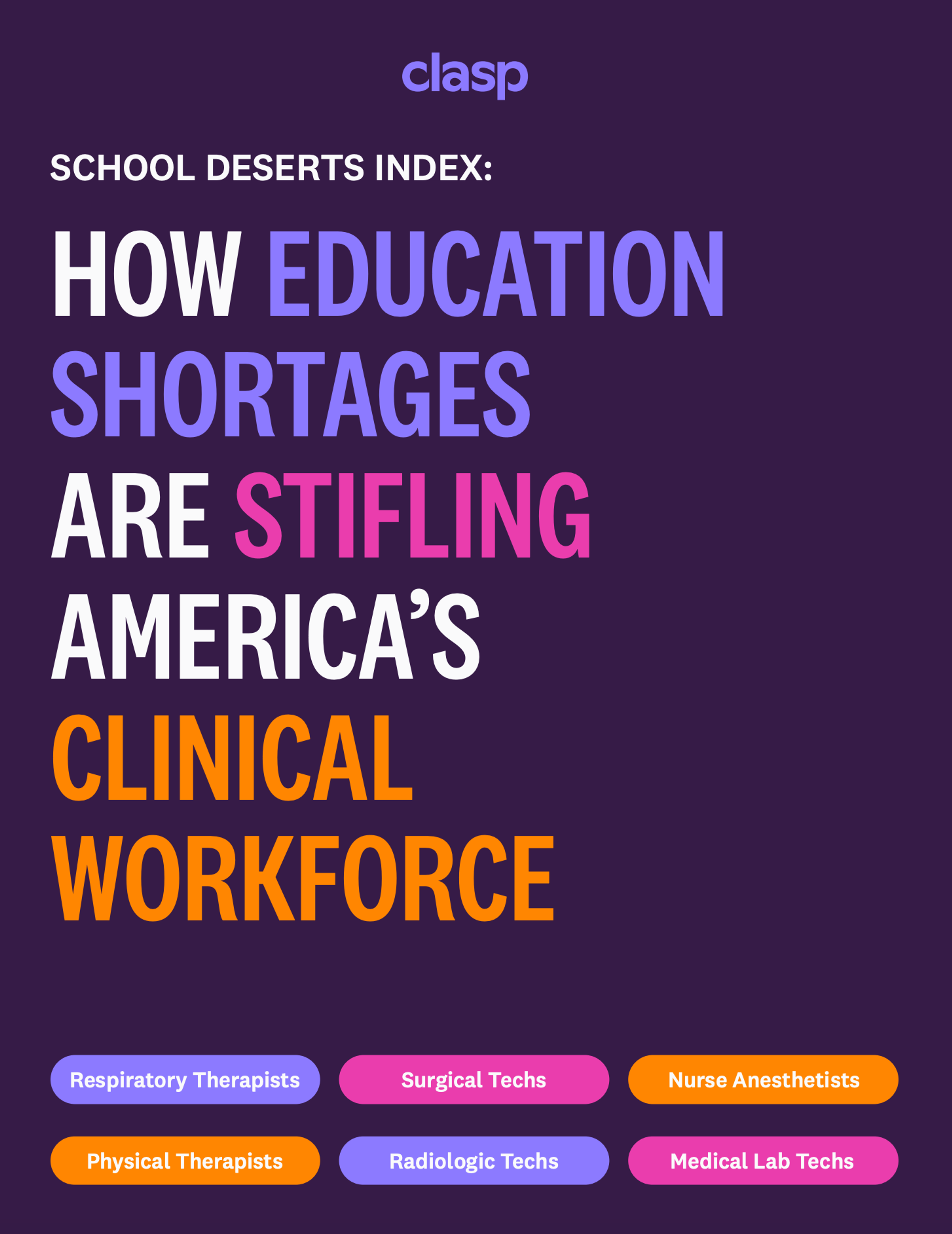Cover of whitepaper titled "School Deserts Index: Where Your Talent Pipeline Will Break—and How to Fix It"