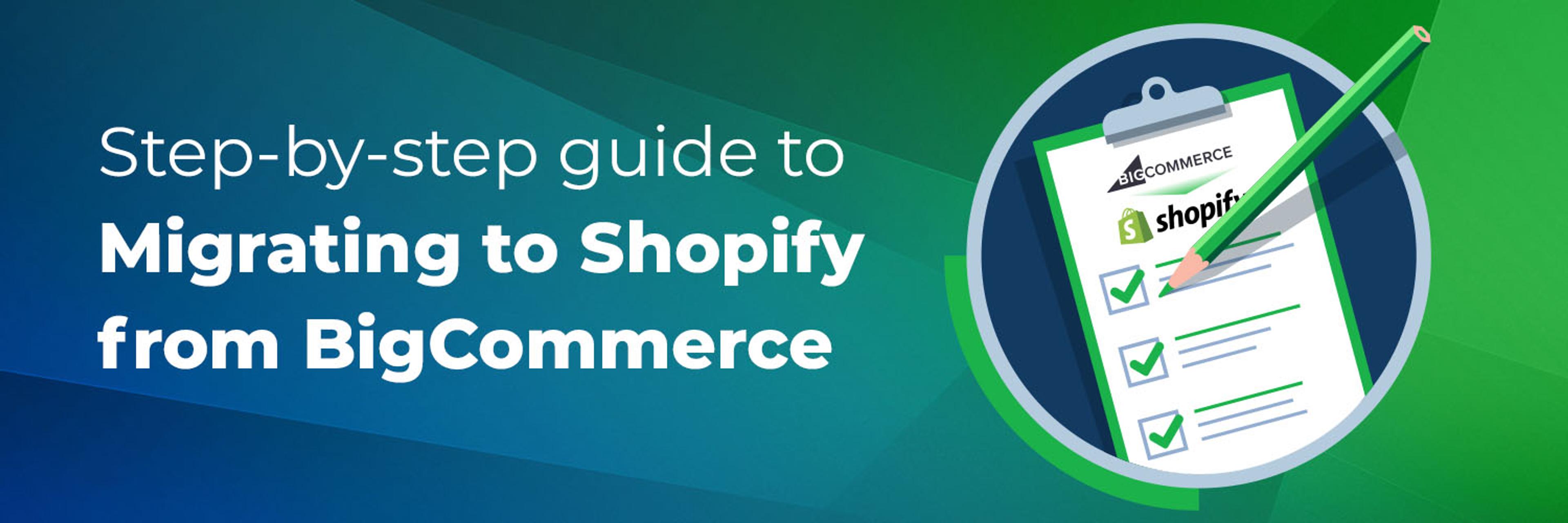 Cover for BigCommerce to Shopify Migration Checklist