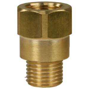 RACCORD 1/4M:1/4F LAITON
