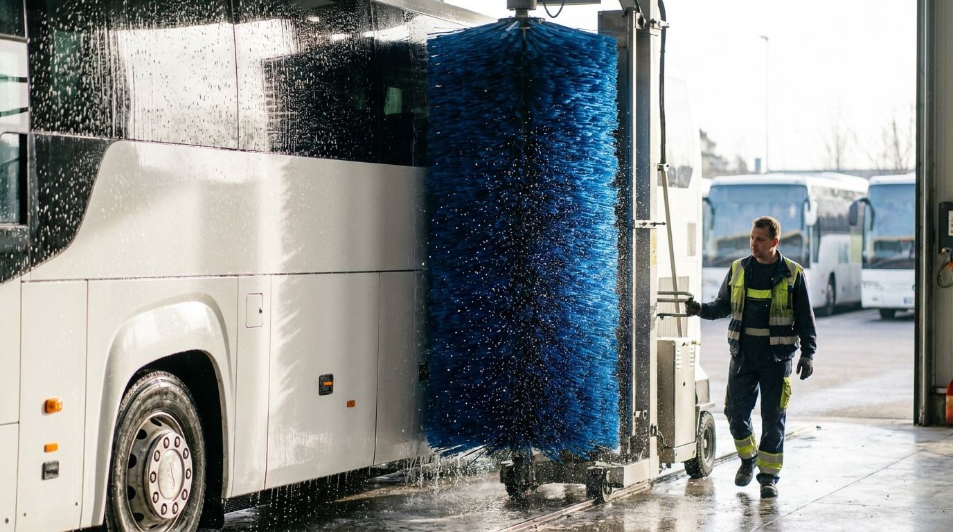 Guide Complet : Choisir sa Monobrosse de Lavage Bitimec pour Bus, Autocars et Poids Lourds
