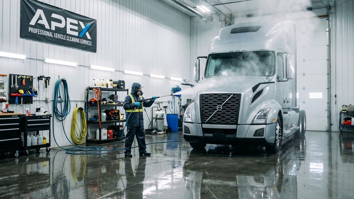 Nettoyage véhicule professionnel en garage