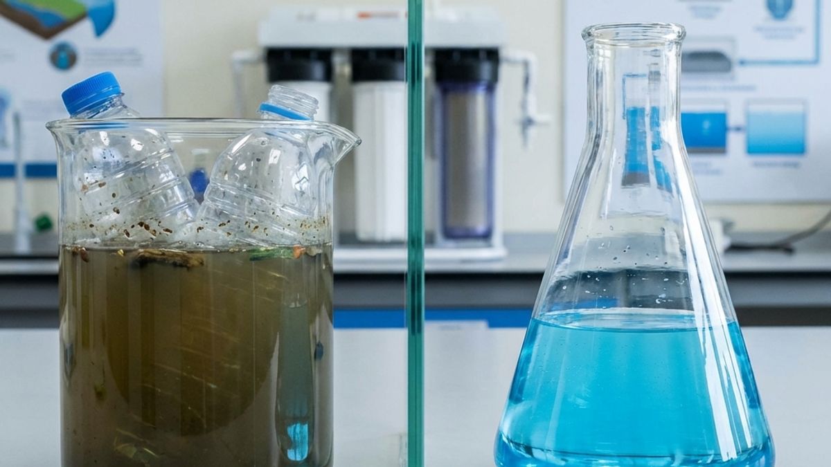 Avant/Après recyclage eau de nettoyage