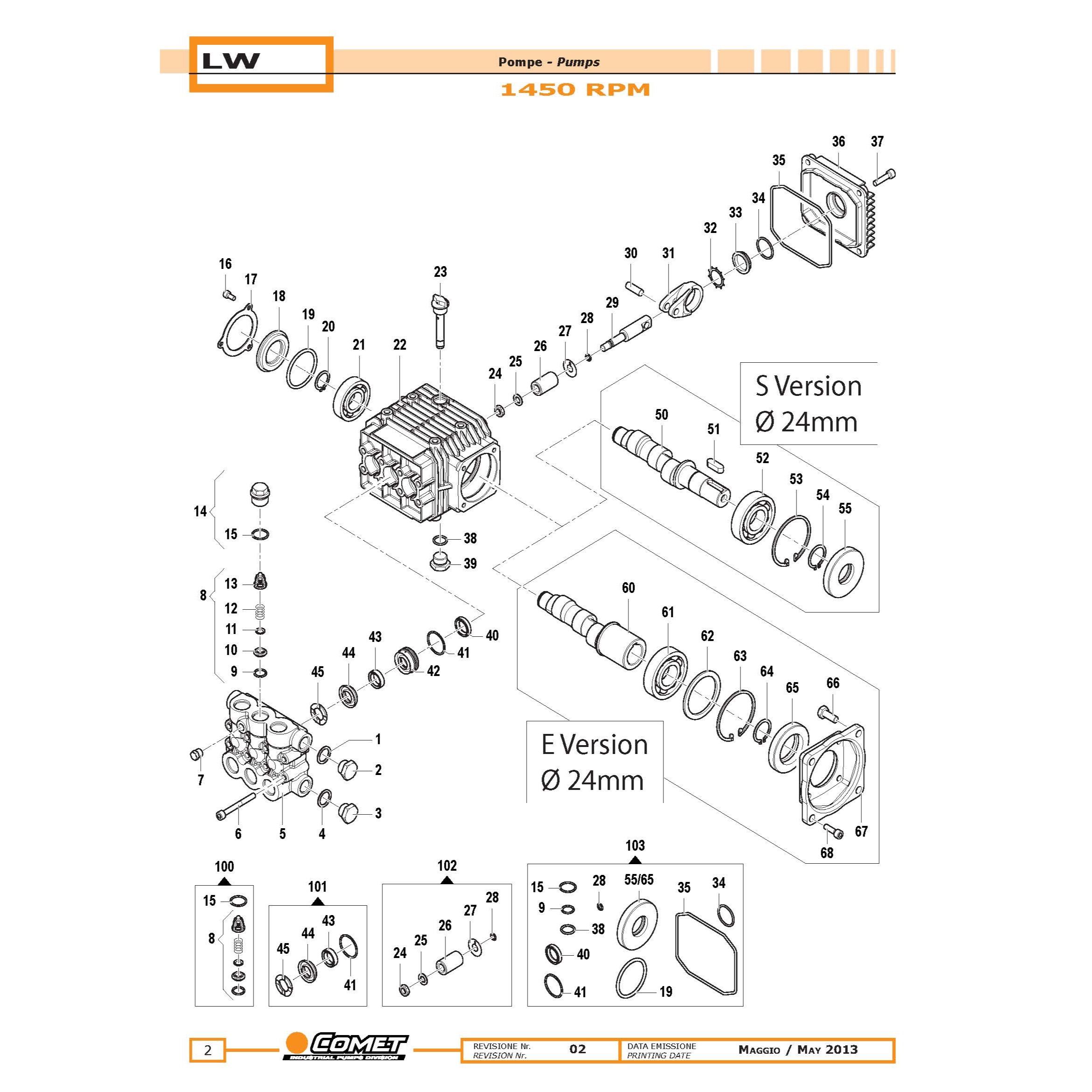 KIT JOINTS X POMPE LW D15 EN LAITON - view 2
