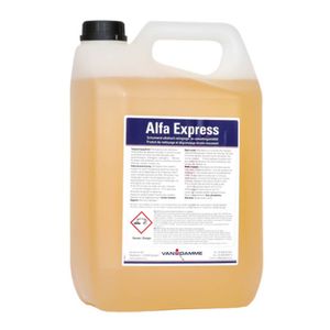 DETERTRANT ALFA EXPRESS (5 LITRES)
PRODUIT DE NETTOYAGE ALCALIN FORT MOUSSANT SPECIALEMENT DEVELOPPE POUR LE NETTOYAGE DE VEHICULES - TRES FACILE A RINCER