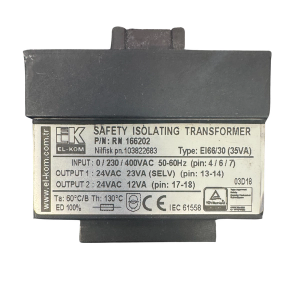 TRANSFORMATEUR 230/400V 2X24V NÉO