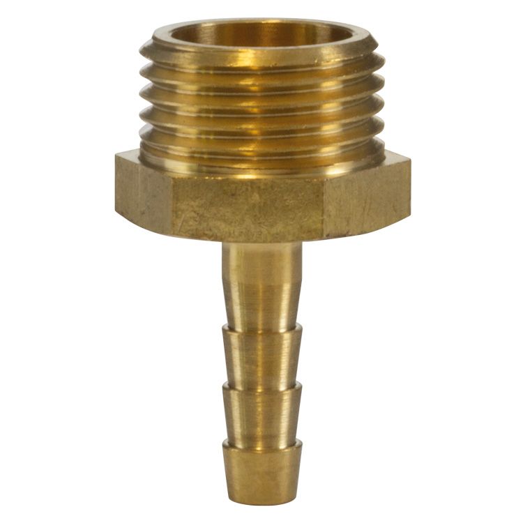 RACCORD DROIT CANNELE 1/2M-6 LAITON - view 3