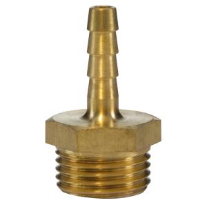 RACCORD DROIT CANNELE 1/2M-6 LAITON