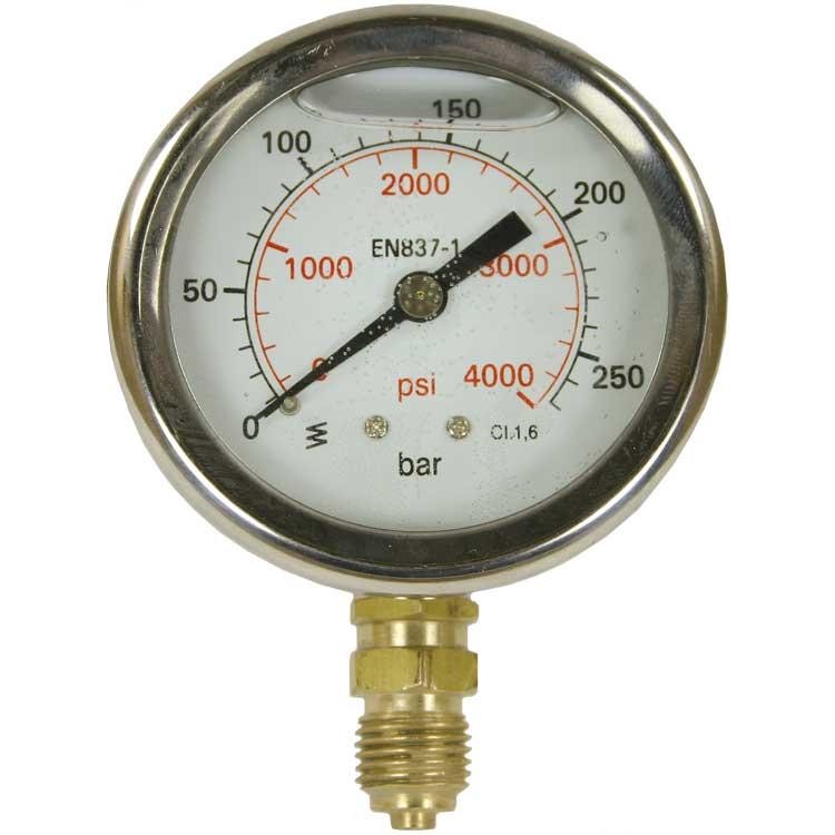 MANOMETRE 63MM 0-25 B VERTICAL