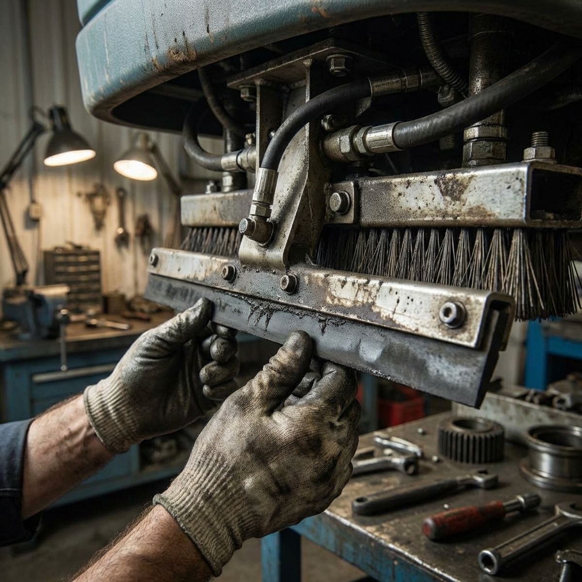 Maintenance des brosses d'autolaveuse