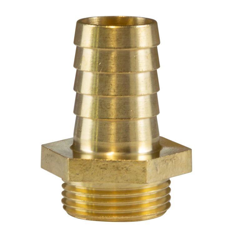 RACCORD DROIT CANNELE 3/4M-19 LAITON