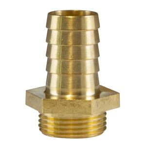 RACCORD DROIT CANNELE 3/4M-19 LAITON