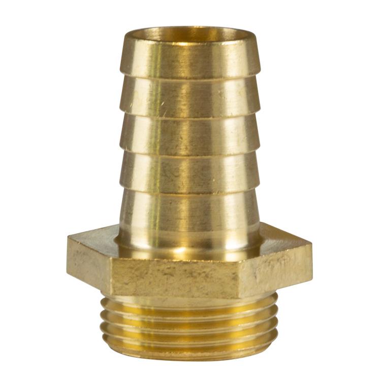 RACCORD DROIT CANNELE 3/4M-19 LAITON