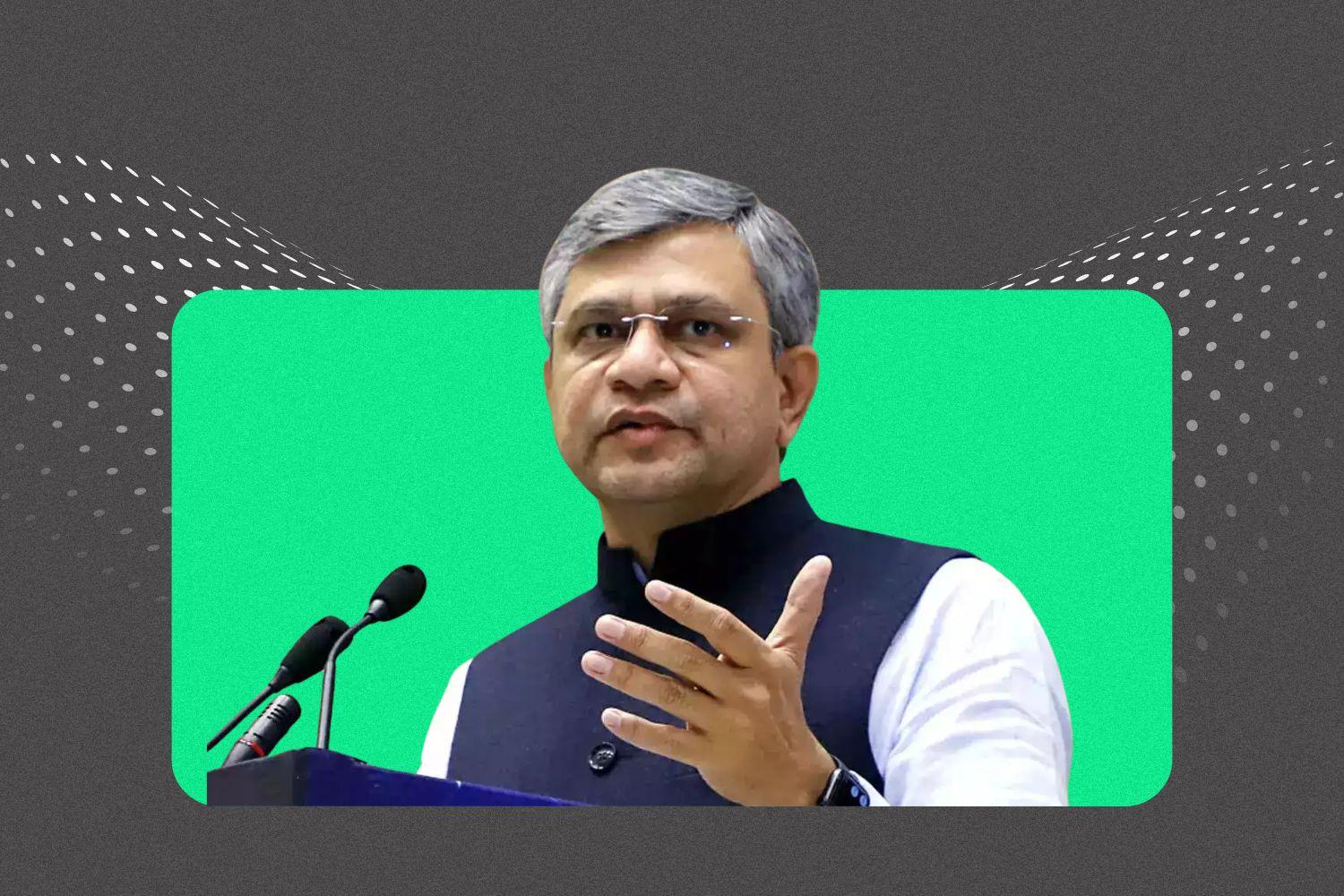 Image presenting Union Minister for Electronics and IT, Ashwini Vaishnaw