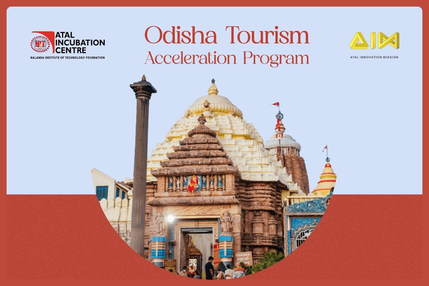 Image showing Odisha's Puri Jagannadh temple and OTAP's logo