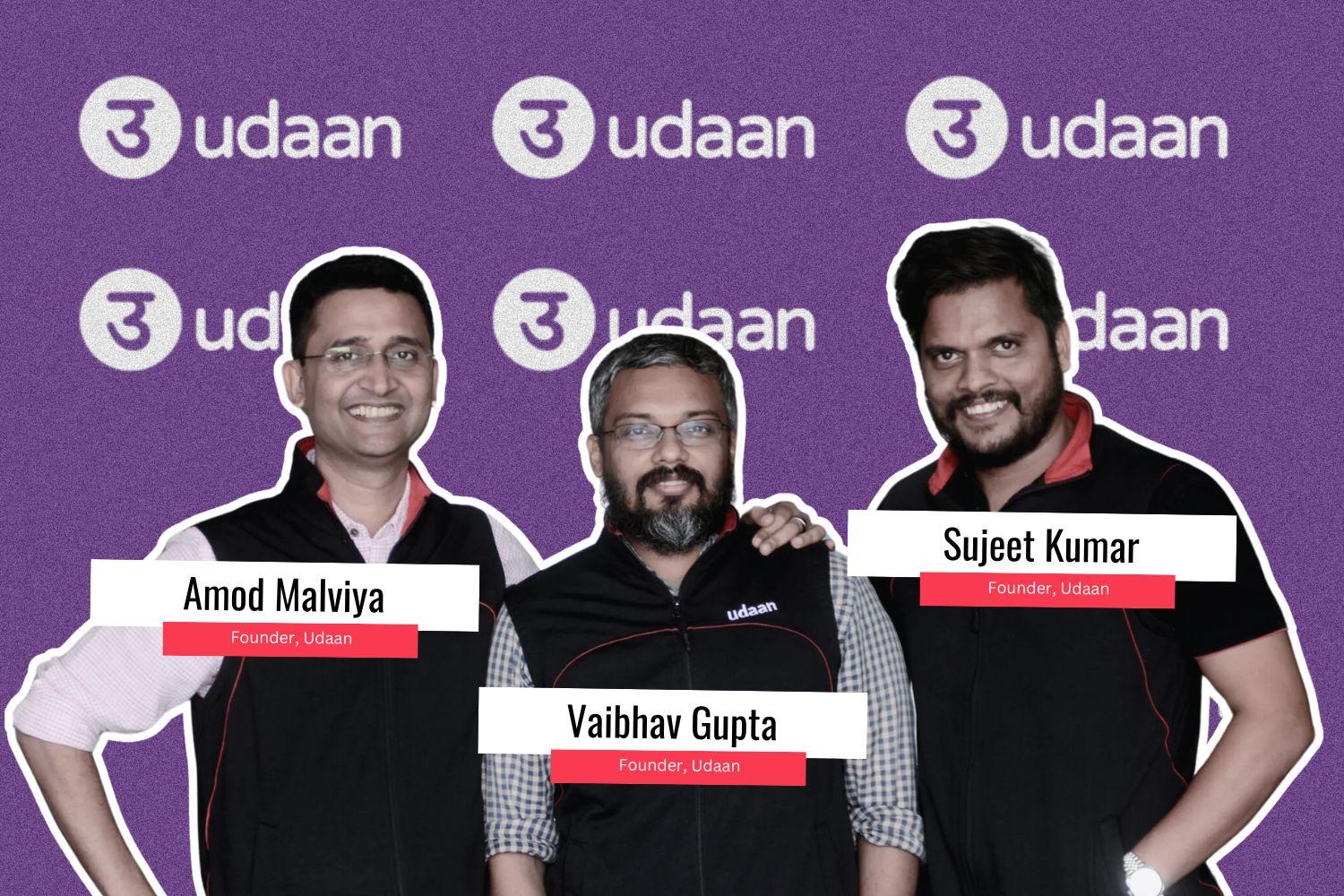 Image presenting : Amod Malviya, Vaibhav Gupta, Sujeet Kumar from the UDAAN.