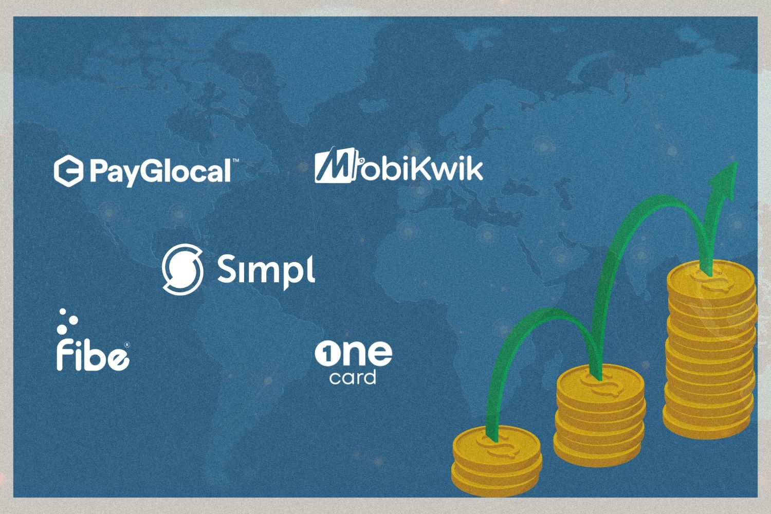 Creative image presenting logos of the 5 Fintech Leading Companies 2025
