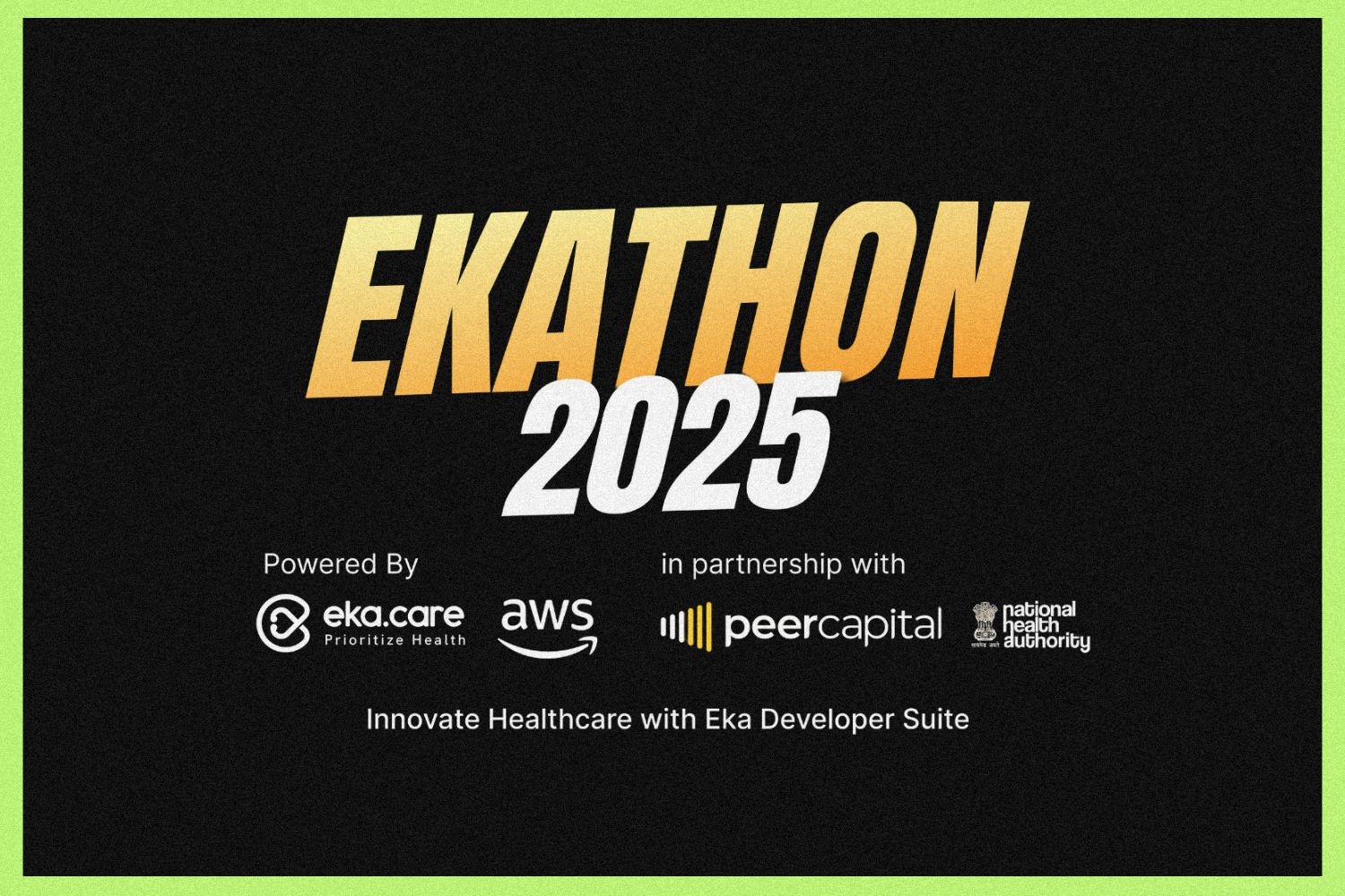Creative image presenting Ekathon 2025