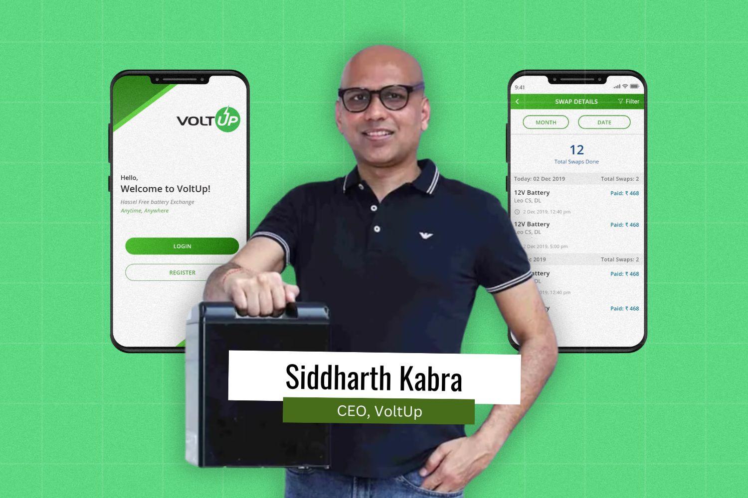 Image of VoltUp Founder, CEo - Siddharth Kabra