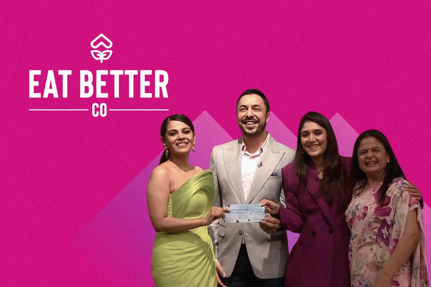 Image presenting the team of Eat Better Co with Namita Thapar, Emcure Pharma