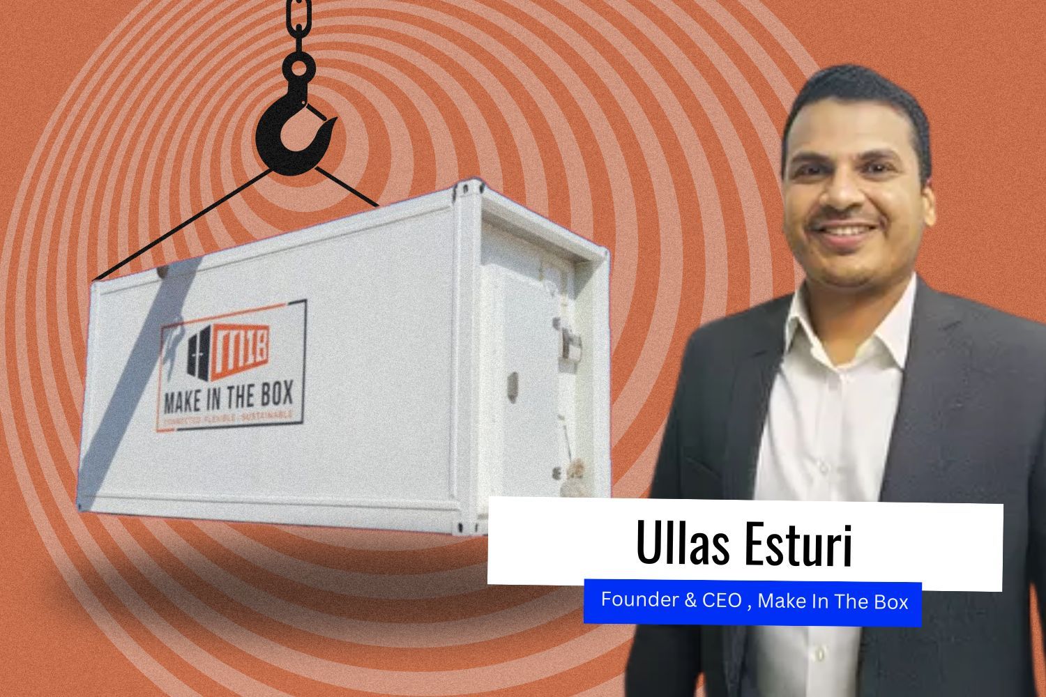 Image presenting Ullas Esturi from Make in Box