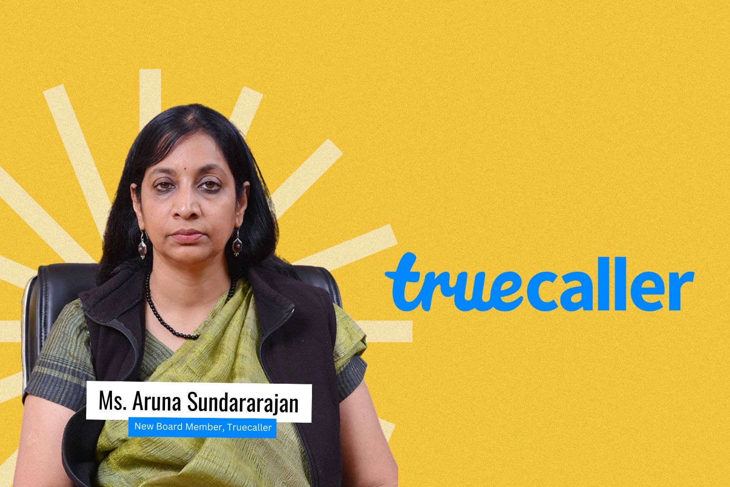 Image presenting Aruna Sundararajan, New board member, Truecaller.
