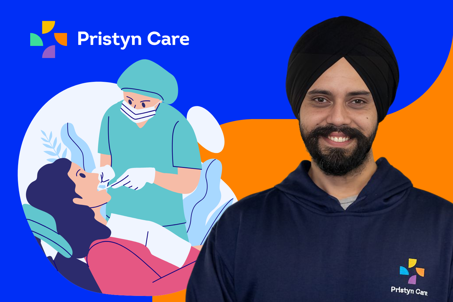 Image shows Pristyn care's founer smiling