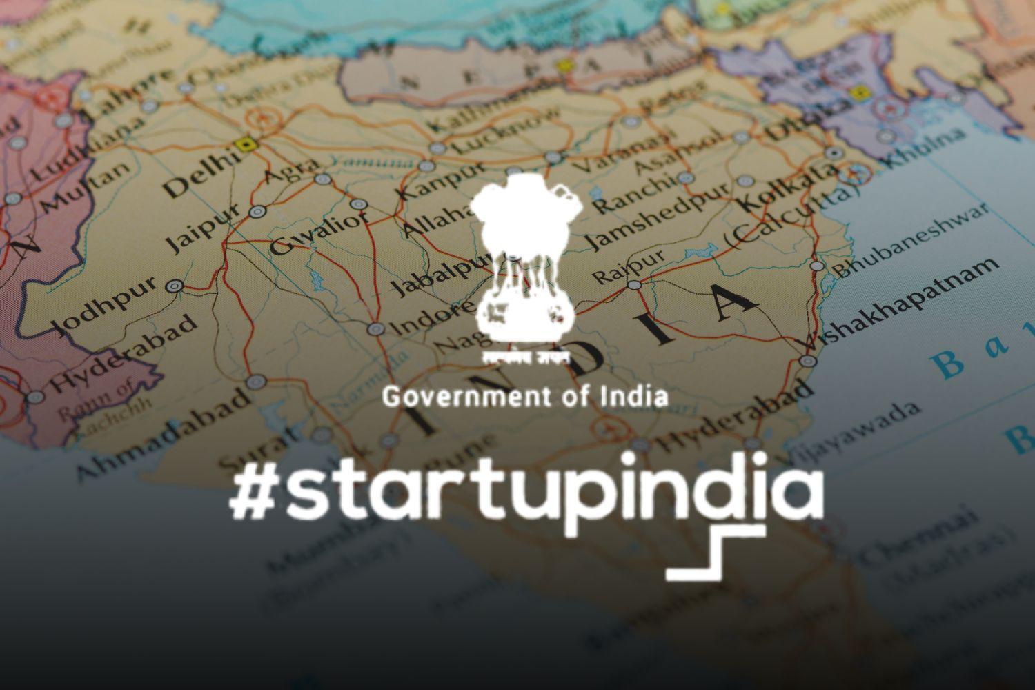 Creative image with the logo of StartupIndia.