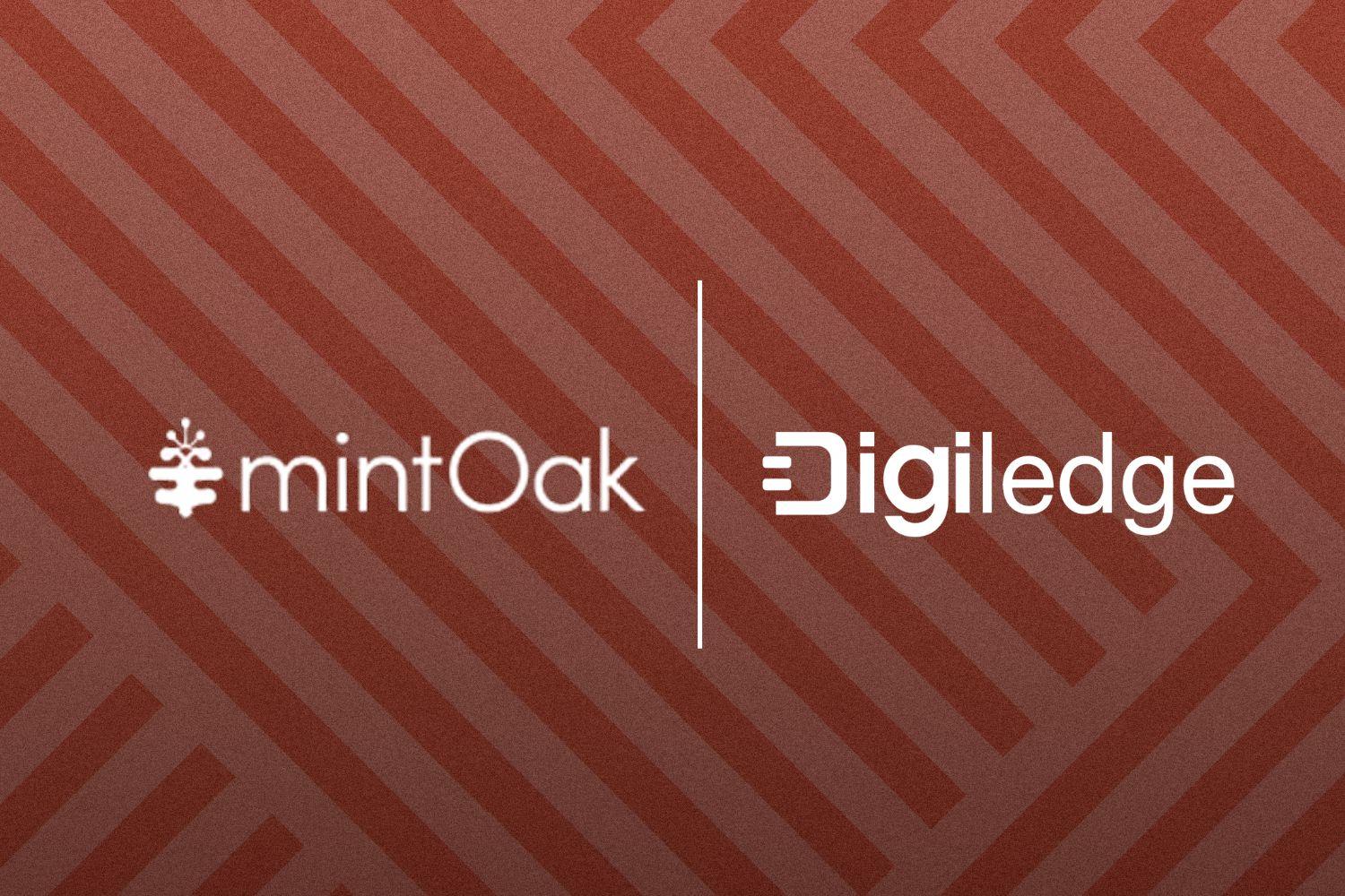 Image presenting the logos of MintOak and DigiLedge