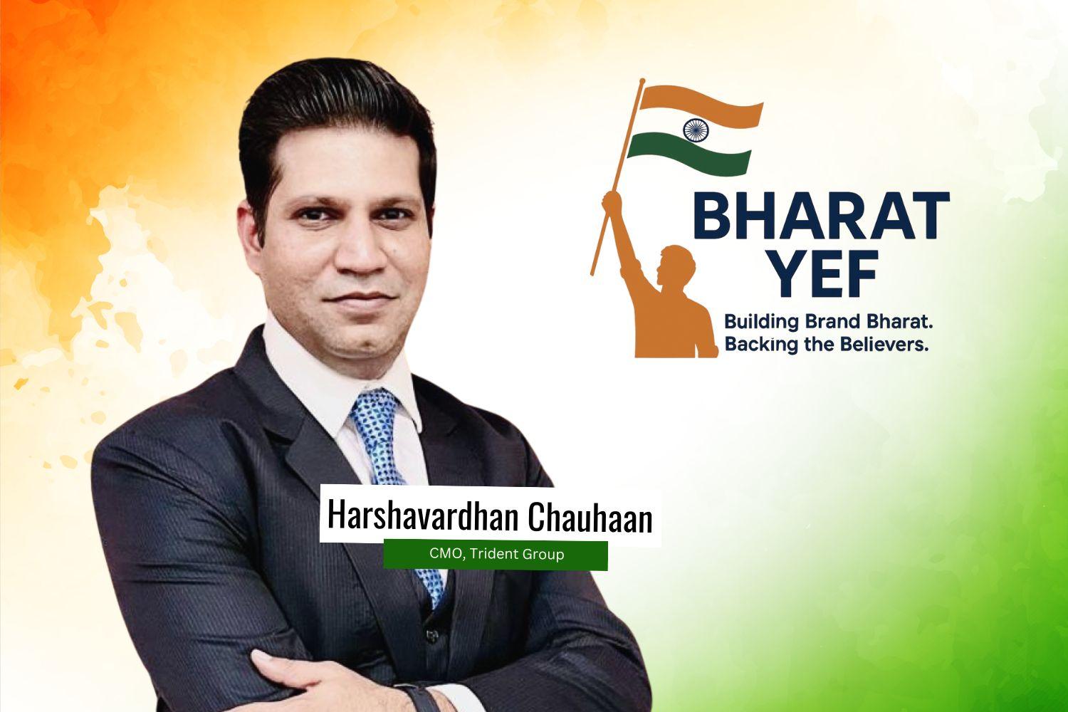 Picture of Harshvardhan Chauhan with BharatYEF logo
