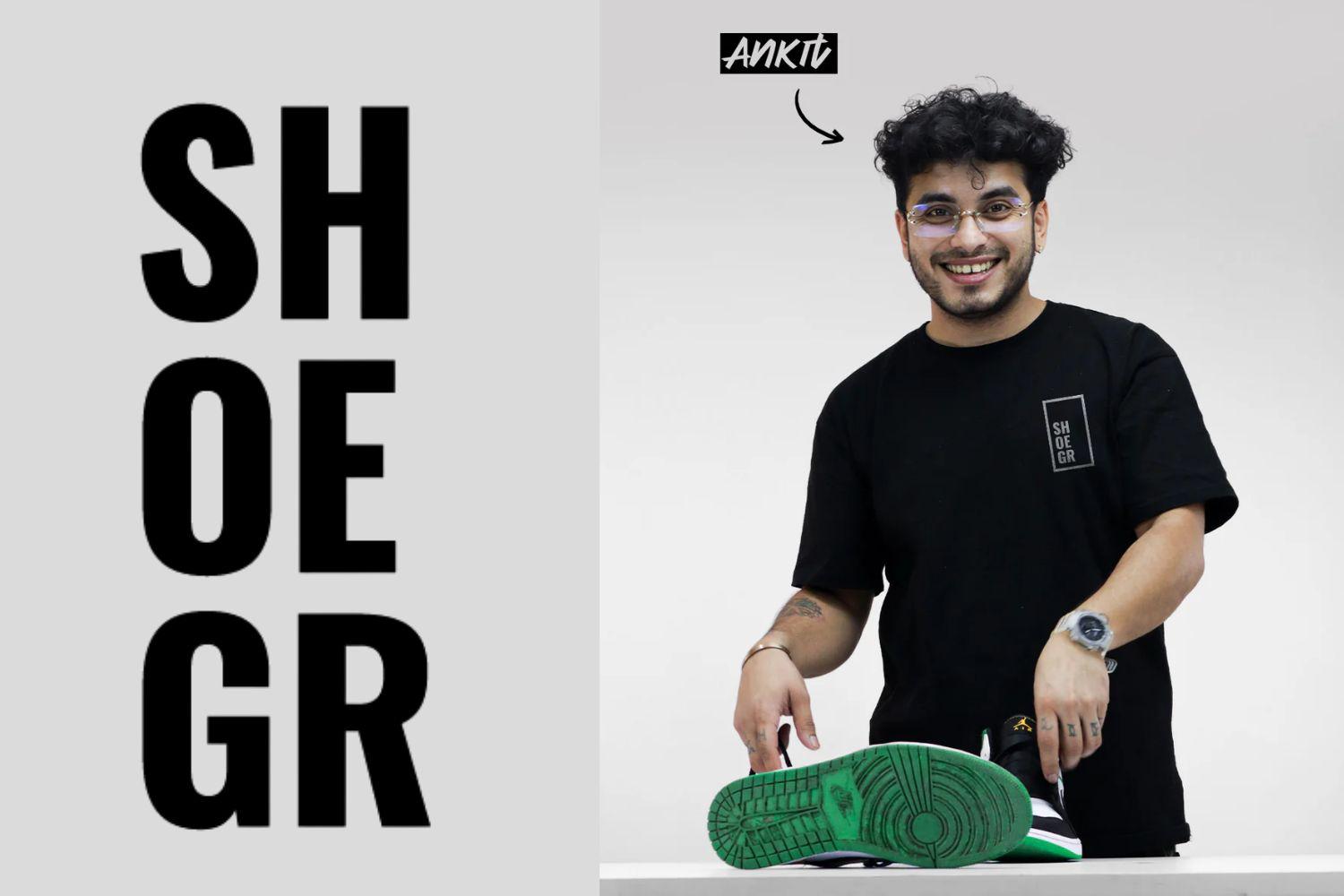 Image presenting Ankit, Co-founder of SHOEGR.