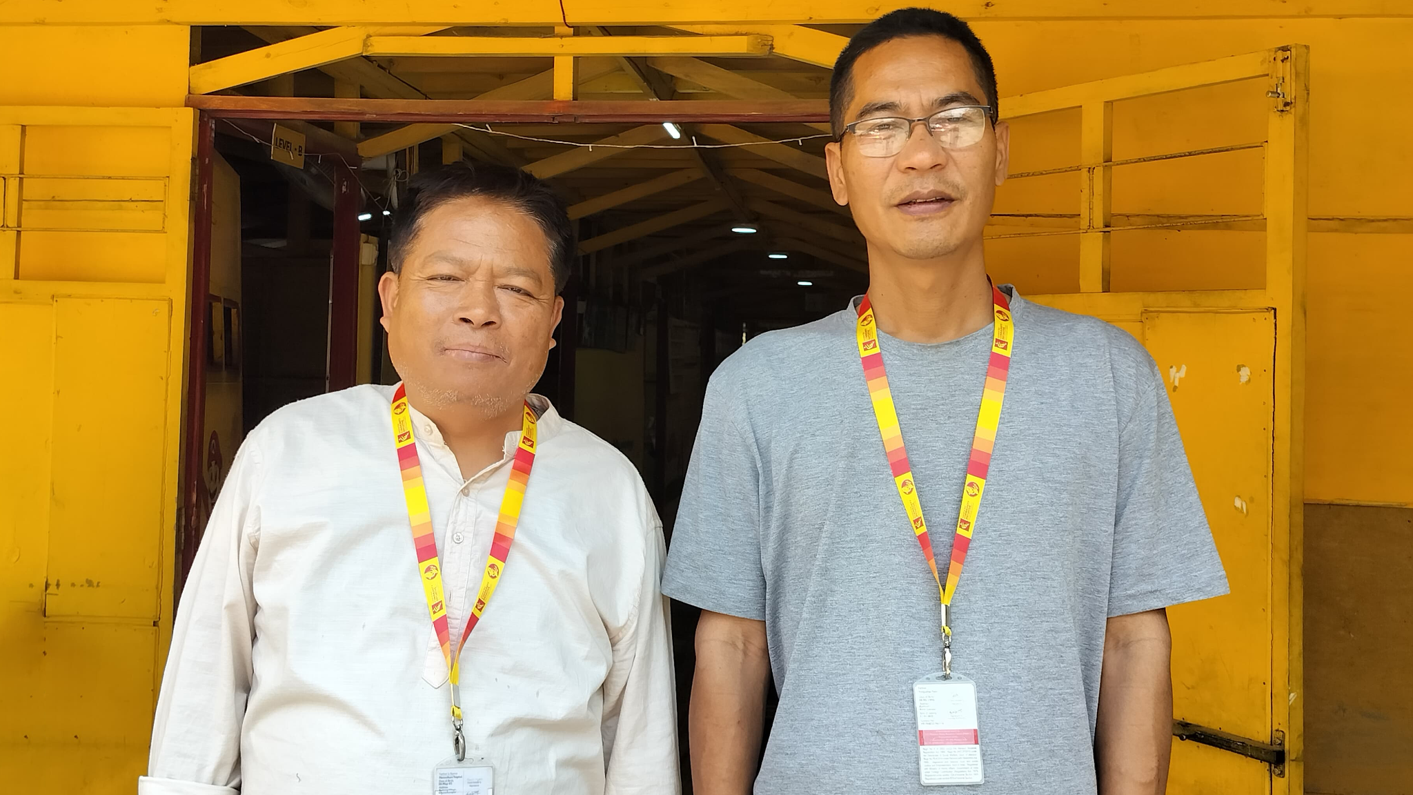 Pauzagin Tonsing, Director and Founder of Centre for Community Initiative and Pausuanlal Guite, Head of School Administration at CCI