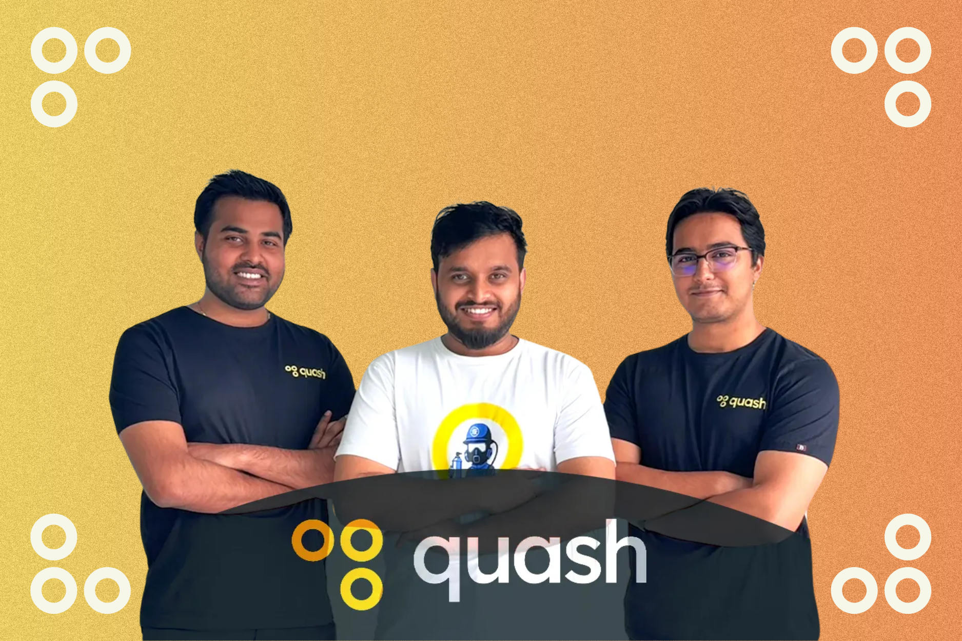 quashbugs founders standing enxt to each other