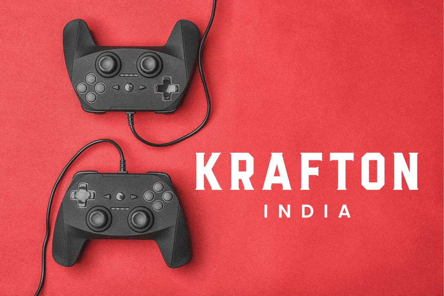 Creative image presenting Krafton India.