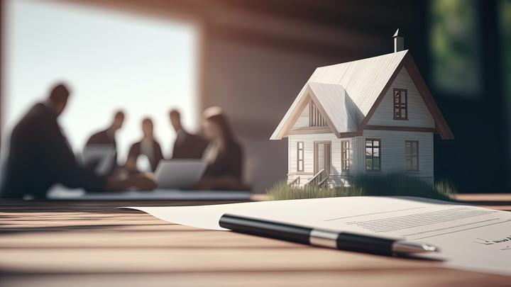 Real-Estate Agent Meeting With Clients