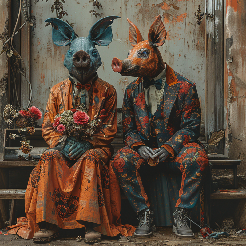 Photo sombre surréaliste