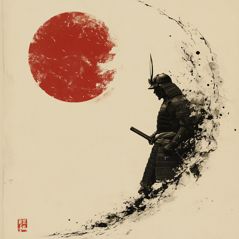 monertov An image of a samurais armor featuring a wave patter 3005da69 5766 425b 8d1f 5920c1da40fd 0