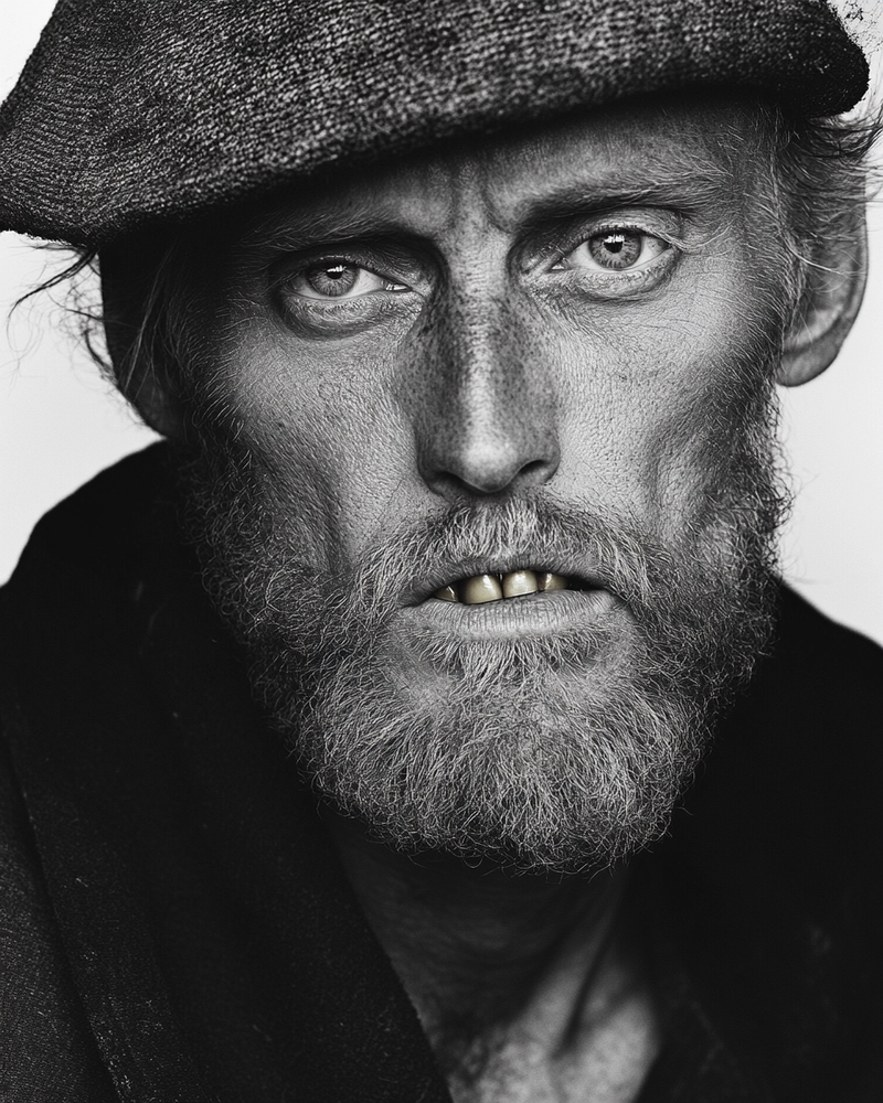 monertov A striking black and white closeup portrait of an ea e887e017 9bad 49c8 bb94 e86b14960e43 2