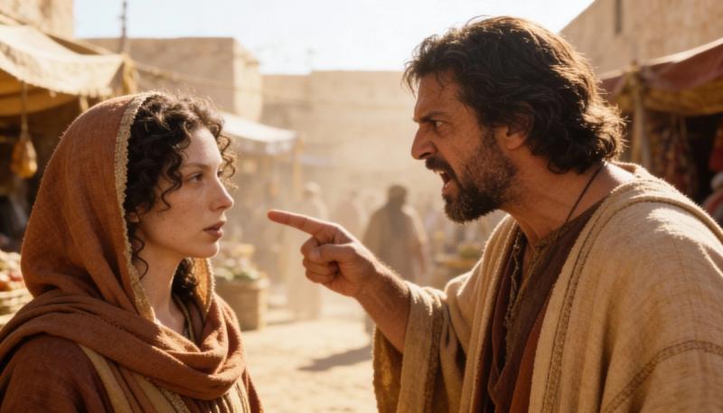 freepik  35mm film photography ancient judean market angry   22655