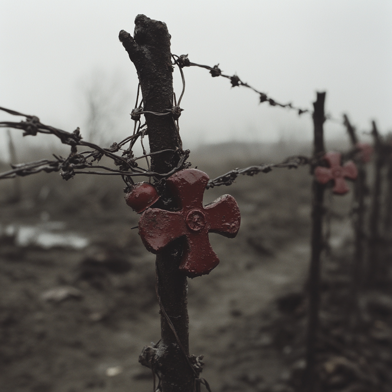 monertov Red Crosses is a reflection on individual memory tha cbc5ad73 ea0e 42d7 a259 08c3373590eb 0