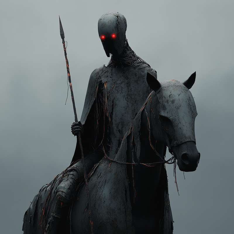 monertov Create a dramatic scene of a futuristic robotic knig 7a4611c8 cb39 465d ba15 9ad4216de92a 3