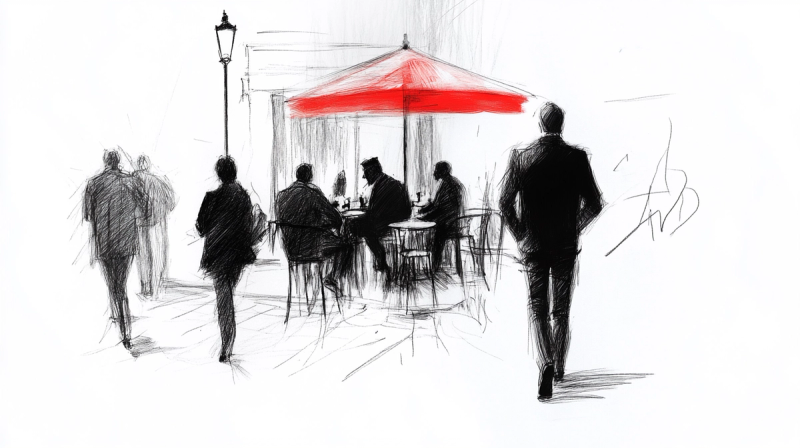 monertov Urban sketch inspired by Toulouse Lautrecs line draw ef3e6e58 6c96 47e8 b28c e9e318994b75 0