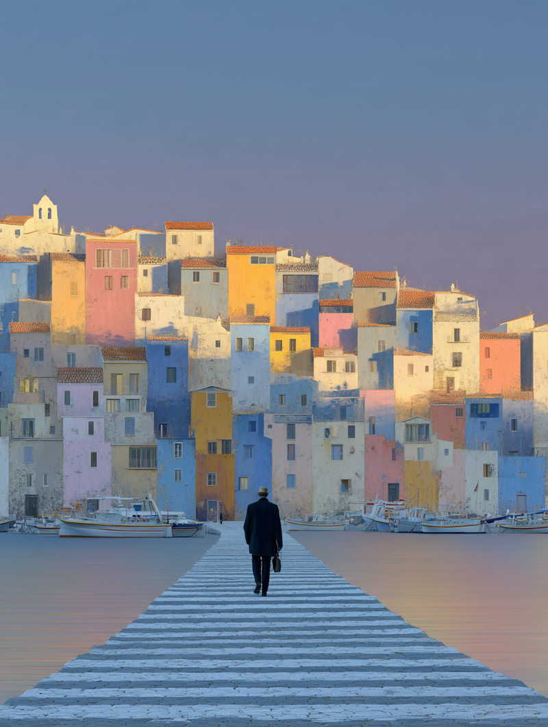 monertov Photorealistic early morning urban scene of a pedest 1e0a8500 22b8 482b ba44 68ddb67215b8 0