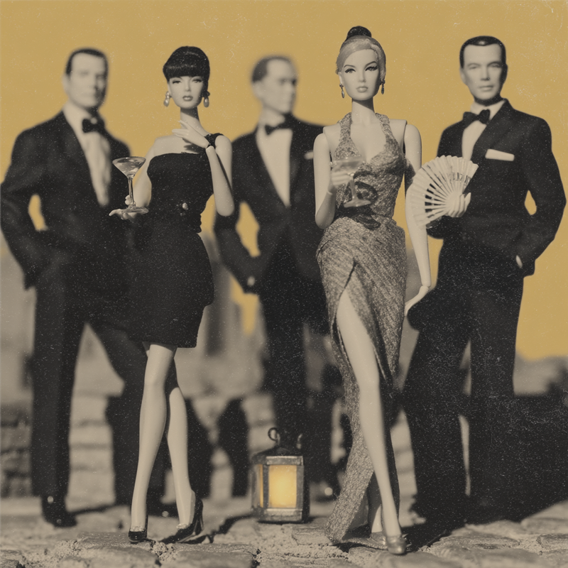 monertov A hyperrealistic 1950s rooftop party at dusk a group 9a94bca0 2090 4464 a82f a28060caf5ea 2