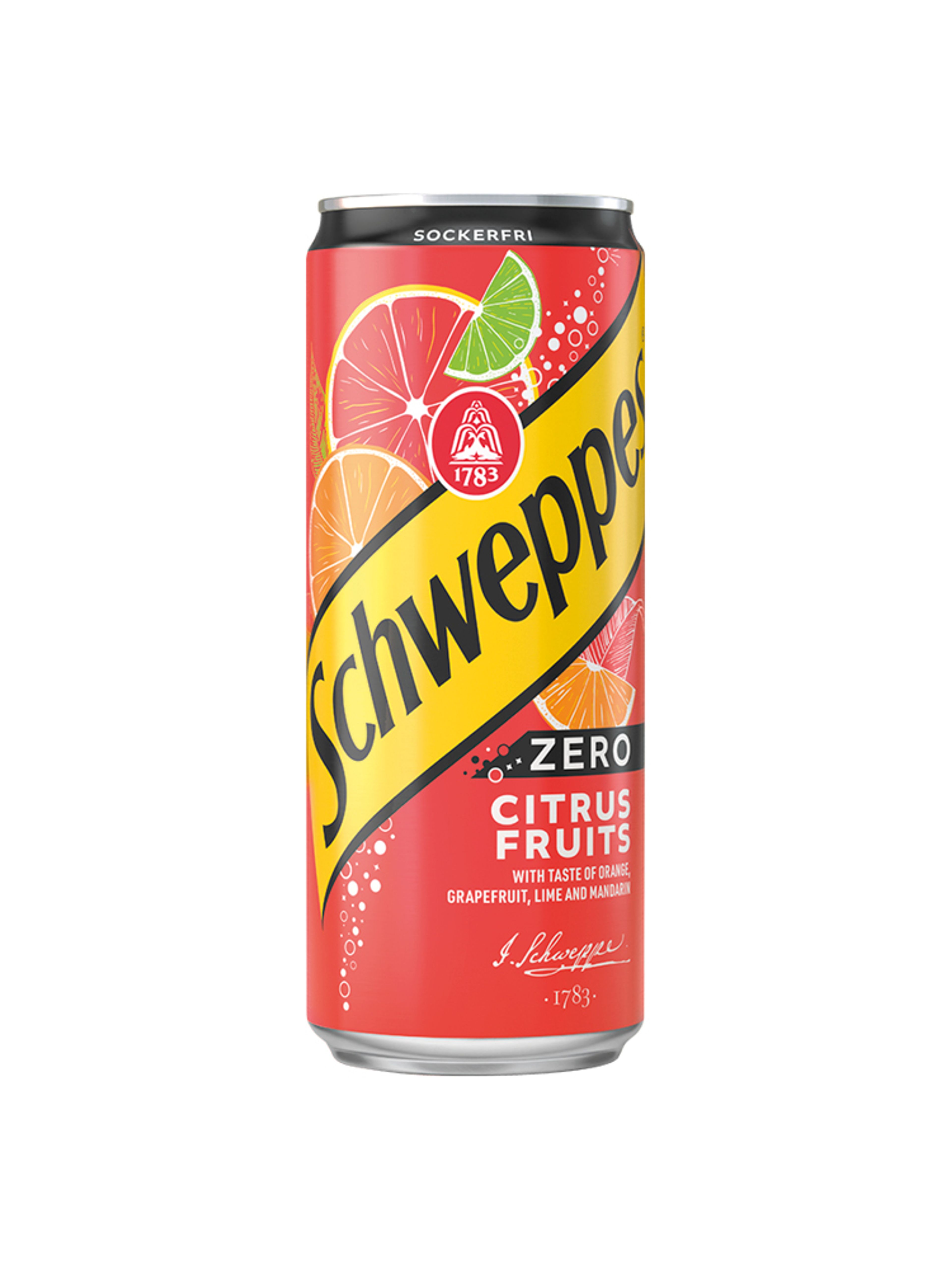 Produktbild som visar Citrus Fruits Zero från Schweppes