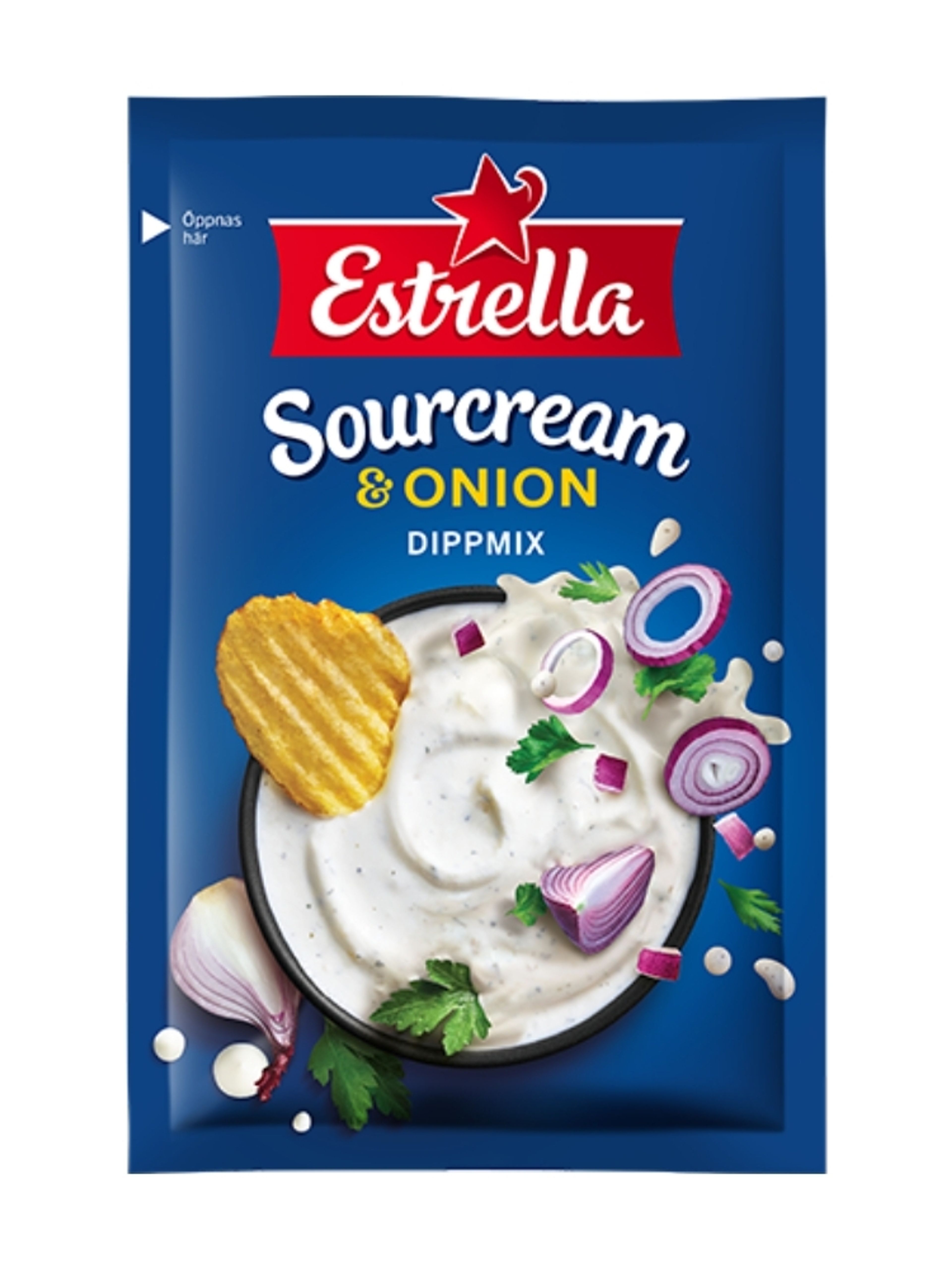 Produktbild som visar Dippmix Sourcream & Onion från Estrella